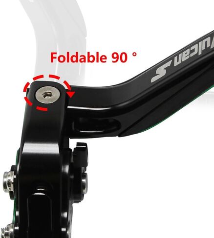CNC Motorcycle Brake and Clutch Levers Set, Foldable Adjustable, for Ka-wasaki Vulcan S 650 2015-2025, Motorbike Accessories (All Black) in Saudi Arabia