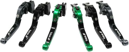 CNC Motorcycle Brake and Clutch Levers Set, Foldable Adjustable, for Ka-wasaki Vulcan S 650 2015-2025, Motorbike Accessories (All Black) in Saudi Arabia