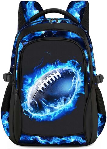 حقائب الظهر للمدرسة للأولاد - حقائب الظهر 4 مساءً لكرة السلة مع مربع الغداء للمدرسة المتوسطة المراهقة ، و 17 ″ طلاب الكتب ، مثالية للسفر. in Kuwait