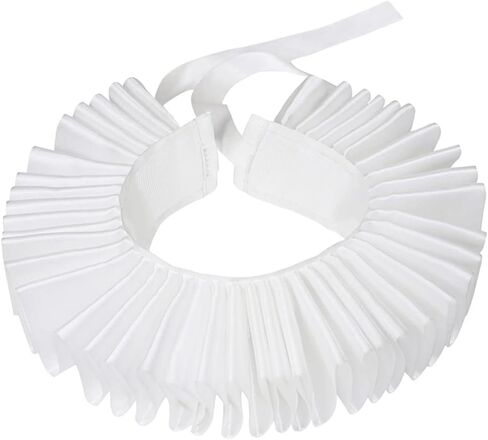 Elizabethan Collar,Renaissance Ruffle Clown Collar Victorian Colonial Dickens Neck Lace Neck Collar in Saudi Arabia