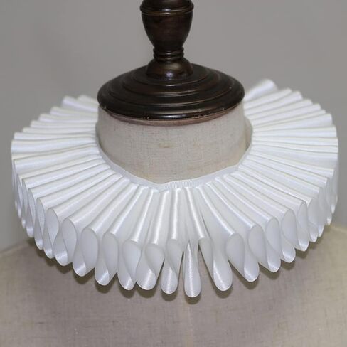 Elizabethan Collar,Renaissance Ruffle Clown Collar Victorian Colonial Dickens Neck Lace Neck Collar in Saudi Arabia
