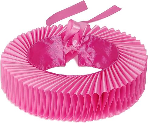 Elizabethan Collar,Renaissance Ruffle Clown Collar Victorian Colonial Dickens Neck Lace Neck Collar in Saudi Arabia