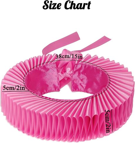 Elizabethan Collar,Renaissance Ruffle Clown Collar Victorian Colonial Dickens Neck Lace Neck Collar in Saudi Arabia