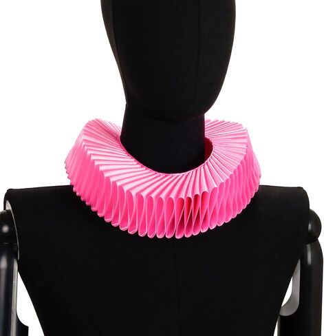 Elizabethan Collar,Renaissance Ruffle Clown Collar Victorian Colonial Dickens Neck Lace Neck Collar in Saudi Arabia