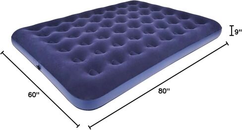 Single Size Air Mattress Inflatable Bed, Blow Up Mattress Camping Sleeping Pad in Kuwait
