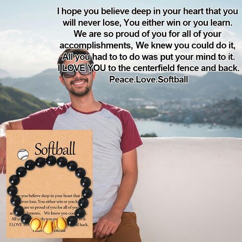 Birthday Gifts for Son Graduation Gift Basketball Soccer Baseball Rugby Tennis Softball Volleyball Bracelet in Saudi Arabia