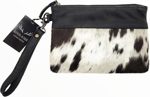 The Highlands Genuine Cowhide Wristlet Clutch Bag - Saddle Brown in Kuwait