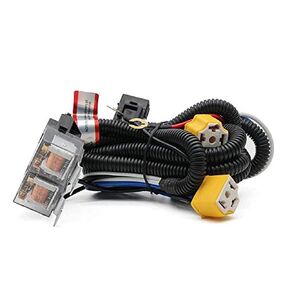 H4 9003 Headlight Relay Wire Harness Kit for 7x6 5x7 H6054 Headlights Heat Ceramic Wiring Harness Fit for Tacoma 95-97 and Suzuki Samurai,Fix Dual Ground Problem