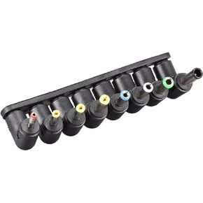 uxcell DC Power Adapter Kit 8pcs 5.5 x 2.1mm Right Angle Jack Converter Barrel Connector Set