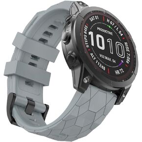 متوافق مع Garmin Fenix ​​7X Band 26 مم عرض ناعم وأشرطة رياضية بديلة للساعات الذكية Fenix ​​7X/Fenix ​​6X/Fenix ​​6X Pro/Fenix ​​5X/Fenix ​​5X Plus/Fenix ​​3/Fenix ​​3 HR in Kuwait