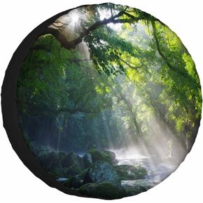 Vanilla Wildflowers Spare Tire Cover 15 inch Wheel Colorful Plants Protectors Weatherproof Universal for Trailer Tire Cover Rv SUV Truck Camper Travel Trailer