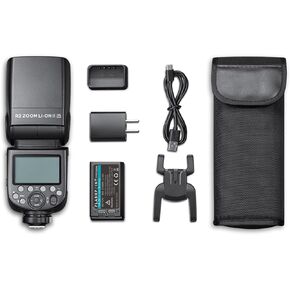 Flashpoint Zoom Li-on III R2 TTL On Camera Flash for Pentax, 76ws 2.4GHz 1/8000s HSS Speedlight with Quick Manual-TTL Switch, 1.5s Recycle Time, 7.2V/2600mAh Li-Ion Battery, 450 Full-Power Flashes