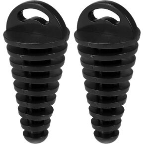 Motoforti 2pcs Exhaust Pipe Plug Exhaust Silencer 15-38mm Muffler Exhaust Wash Plug Exhaust Pipe Plugs for Motorcycle Universal Rubber Black in Kuwait