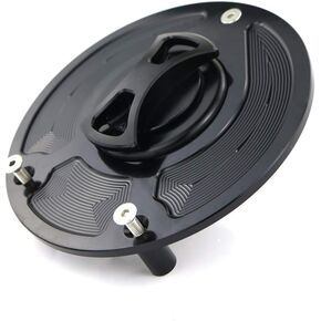 Xitomer CNC Fuel Cap, Fit for CB1000R 04-13 Fluid Cap Covers CBR1000RR CBR1100XX Blackbird Fuel Cap/ CBR600F4i/ CBR600RR/ CBR954RR/ RC51/ VFR800/ VTR1000F Gas Tank Cover, CNC Aluminum Alloy (Black)