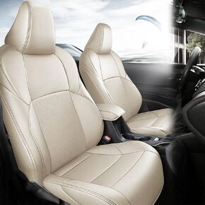 Custom Fit Corolla Car Seat Covers for Select 2023 2024 Toyota Corolla L LE - Full Set,Leather (Black)