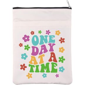 Sobriety Book Sleeve Recovery Book Cover Sober Gift Narcotics Anonymous Gift Alcoholics Anonymous Gift New Beginnings Gift One Day at A Time Gift (OneDayAtTime BS)