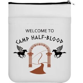 MAOFAED Camp Half Blood Book Sleeve Book Protector Book Lover Gift Welcome to Camp Half Blood Bookish Gift (Camp Half Blood)
