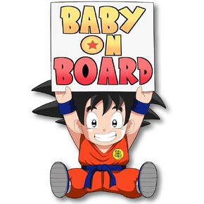 Super Cute Anime Ball Baby on Board Sticker Vinyl Decal for Bumper Cars Locker Truck Vehicle Window (7 Inches Tall)