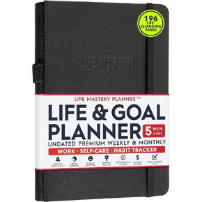 Life and Goal Planner - Undated Daily, Weekly & Monthly Planner for Passion, Organizer, Increase Productivity, Purpose, Success & Happiness, Journal, Agenda, To Do List, Business Planner, Notes,