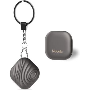 Air Key Finder Tag (iOS Only), Bluetooth Tracker Item Locator with Key Chain for Keys Pet Wallets or Backpacks and Tablets Batteries Include Compatible with FindMy APP (Black, 1 Pack)
