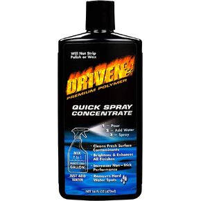 DRIVEN Water Spot Remover Quick Spray Concentrate for Cars, Boats, RVs & More - Brightens & Enhances Finish with Non-Stick Protection for Fiberglass, Paint, Metals, Glass, Plastic & More