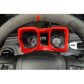Compatible with 2010-2015 Chevrolet Camaro Dashboard Cover Dash Board Panel Trim Accessories (Red)