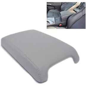 DSkoiph Leather Center Console Lid Armrest Cover Fits for 2012-2017 Toyota Camry Leather Part Only (Black)
