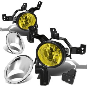 DNA MOTORING FL-ZTL-163-AM Front Bumper Fog Light Driver & Passenger Side Enhance visibility [Compatible with 07-09 Honda CRV]