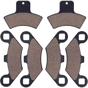 Cyleto Front and Rear Brake Pads for Polaris Sportsman 335 500 400 Scrambler Magnum 500 325 Trail Boss 330 Trailblazer 400 250 Xpedition 325 425 Xplorer 400