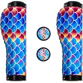 CHooee Ergonomic Mountain Bike Grips,Silicone Bike Handlebar Grips for MTB/BMX.