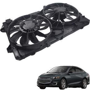 622850 Dual Fan Radiator Cooling Fan Assembly Replacement for 2013 2014 2015 2016 2017 Malibu/Impala 2.0L/2.5L GM3115249 20979495