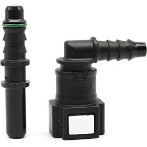 HiSport Fuel Line Hose Quick Release Connect - 7.89mm 5/16 T8 in Male&Female Nylon Straight Push-On Connector