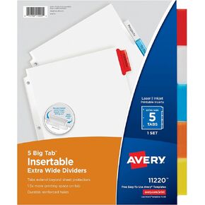 Avery Insertable Tab Index Dividers (AVE11220)