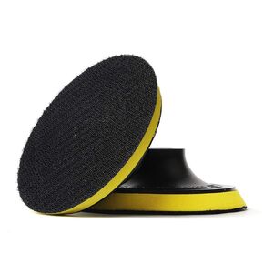 4" Hook and Loop Backer Pads with 5/8-11 Thread for Sanding Polishing (2-Pcs)