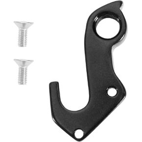 1x/2x Bike Tail Hook Rear Derailleur Hanger Rear Wheel Mechanical Shift Hook Aluminum Alloy with 2 Screws Compatible with Focus, Black