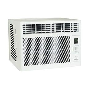Haier Electronic Window Air Conditioner 6000 BTU, Efficient Cooling for Smaller Areas Like Bedrooms and Guest Rooms, 6K BTU Window AC Unit with Easy Install Kit, White
