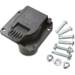 MITZONE 7 Pin Wiring Socket Trailer Tow Harness Connector Plug Compatible with Ford Lincoln Mercury Replace # 2C7Z13A576AA 924-308