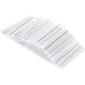 uxcell 15mm 1.35mm OD Fiber Optic Sleeves, 2 Ends Pre-Shrunk Fiber Optic Fusion Splice Tube Protector Sleeves, Clear Heat Shrinkable Tubing 200pcs