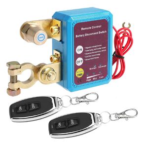 Remote Battery Disconnect Switch 12V 240A Battery Kill Switch Anti-Theft Automatic Cut Shut Off Switch for Car Truck Boat RV ATV