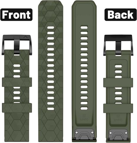 Compatible with Garmin Fenix 7X Band 26mm Width Soft Watch Straps Sport Bands Replacement for Fenix 7X/Fenix 6X/Fenix 6X Pro/Fenix 5X/Fenix 5X Plus/Fenix 3/Fenix 3 HR Smartwatches in Saudi Arabia