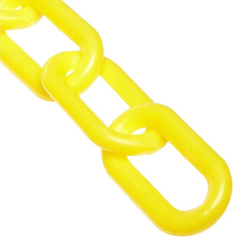 Mr. Chain Plastic Barrier Chain, Yellow, 2-Inch Link Diameter, 50-Foot Length (50002-50) in Saudi Arabia