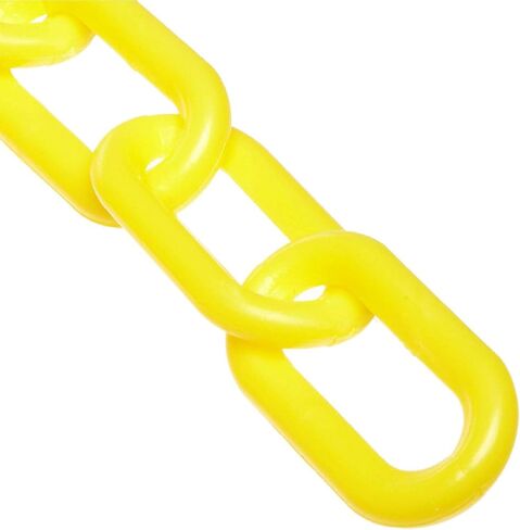 Mr. Chain Plastic Barrier Chain, Yellow, 2-Inch Link Diameter, 50-Foot Length (50002-50) in Saudi Arabia