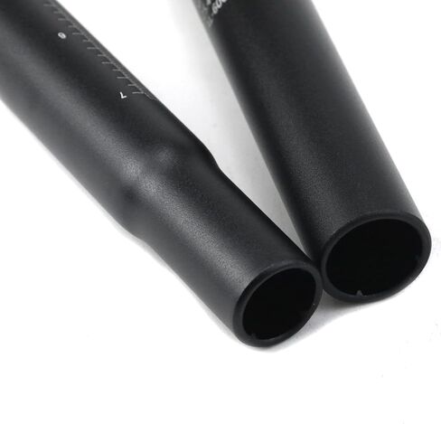 MY MIRONEY 2PCS Bike Seatpost Matte Black Bike Seat Post with Scale Aluminum Alloy Bicycle Seat Post Replacement for Road & Mountain Bike, 25.4 x 250mm in Saudi Arabia
