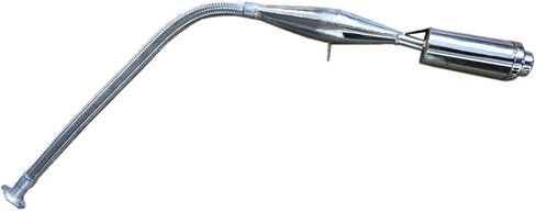 Stainless Steel Pipe Muffler, Flexible Fit Poo Poo Muffler FOR GAS MOTORIZED BICYCLE 2 Stroke 80cc in Saudi Arabia