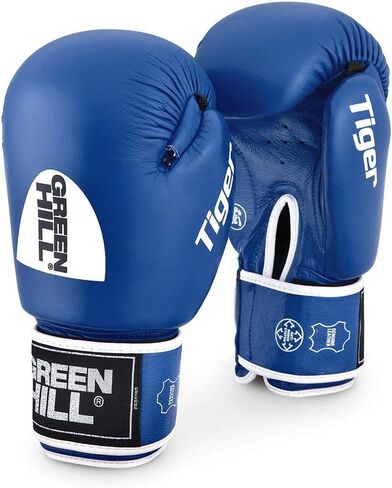 قفاز الملاكمة Greenhill Tiger AIBA مصنوع من جلد البقر للقتال والمنافسة الاحترافية in Kuwait