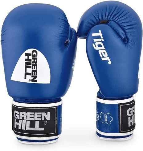 قفاز الملاكمة Greenhill Tiger AIBA مصنوع من جلد البقر للقتال والمنافسة الاحترافية in Kuwait