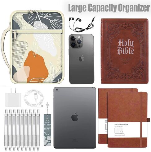 غطاء الكتاب المقدس للنساء والفتيات حقيبة حمل الكتاب المقدس مع مقبض دراسة الكتاب المقدس حقيبة واقية in Kuwait