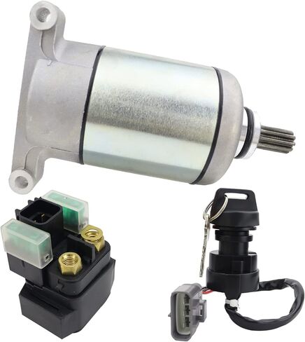 Starter Motor & Solenoid Relay & Ignition Switch for Yamaha Grizzly 550 2009-2014 Grizzly 700 2009-2022 Kodiak 700 2016-2022 28P-81890-00-00, 28P-81890-01-00 in Saudi Arabia