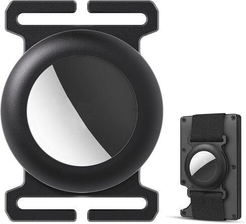 for AirTag Cash Strap, Rotary Installation Without Screws Light Slim AirTag Holder for Metal Wallet, AirTag Case with Elastic Band, Aluminum Alloy AirTag Wallet Money Clip in Kuwait