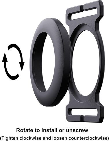 for AirTag Cash Strap, Rotary Installation Without Screws Light Slim AirTag Holder for Metal Wallet, AirTag Case with Elastic Band, Aluminum Alloy AirTag Wallet Money Clip in Kuwait